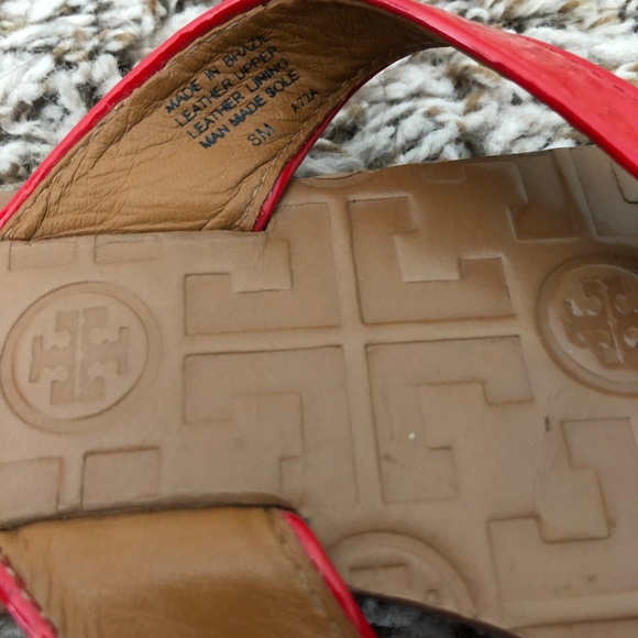 Tory Burch red Thora sandals sz 8 - Picture 5 of 6